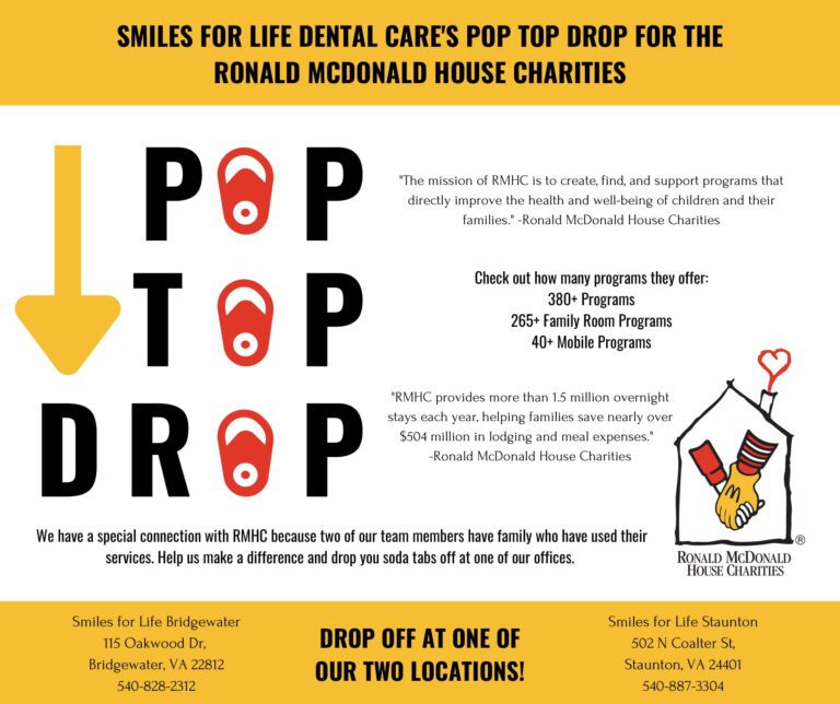 Pop Top Drop, a charity effort by Smiles for Life Dental Care